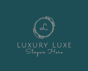 Luxury Flower Fashion Boutique  logo design