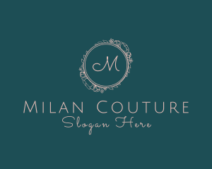 Luxury Flower Fashion Boutique  logo design