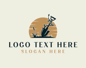 Lawn Care - Shovel Vines Landscaping logo design