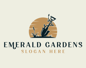 Shovel Vines Landscaping logo design