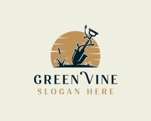 Shovel Vines Landscaping logo design