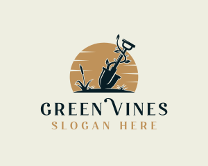 Vines - Shovel Vines Landscaping logo design