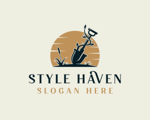 Shovel Vines Landscaping logo design