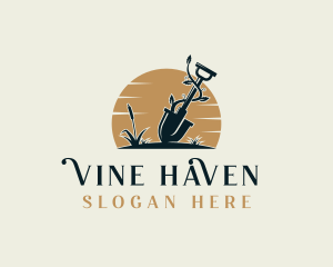 Shovel Vines Landscaping logo design