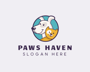 Dog Cat Veterinary logo design