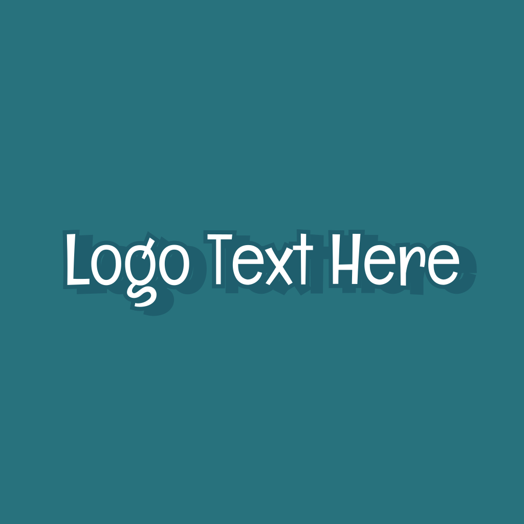 Childish Playful Text Logo 