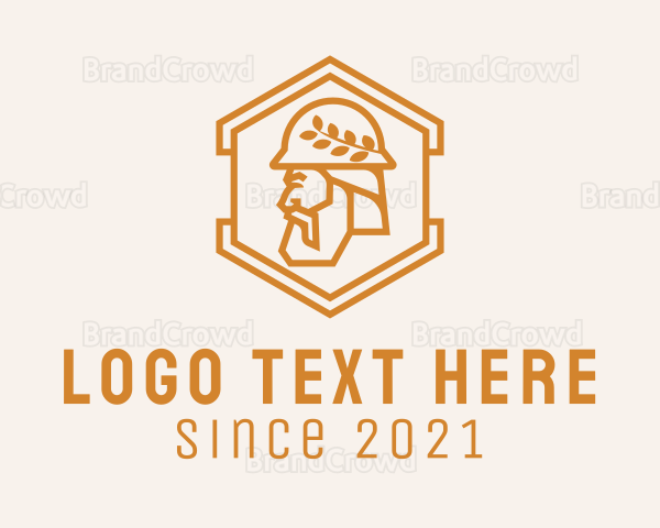 Hexagon Handyman Hard Hat Logo
