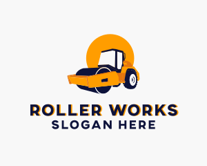 Steam Roller Equipment logo design