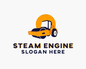 Steam Roller Equipment logo design