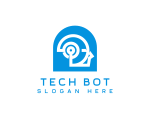 Digital Robot Android logo design