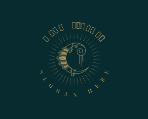 Moon - Psychic Cosmic Moon logo design