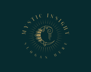 Psychic - Psychic Cosmic Moon logo design