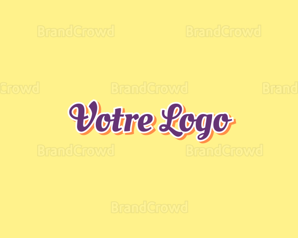 Casual Fashion Cursive Logo