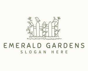 Backyard Fence Garden logo design