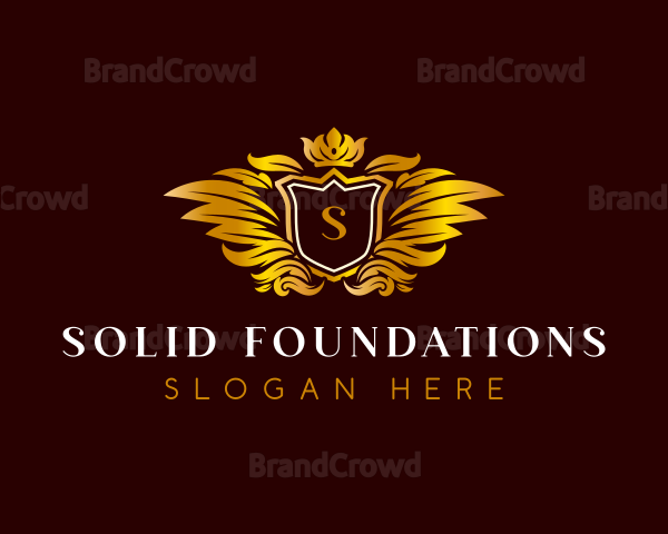 Shield Crown Monarchy Logo