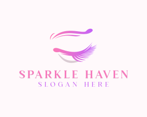 Glitter - Eyelash Eyebrow Beautician logo design