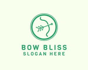 Digital Bow Arrow logo design