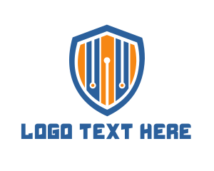 Shield - Circuit Shield Tech logo design