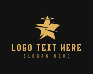 Star - Halo Star Slash Company logo design