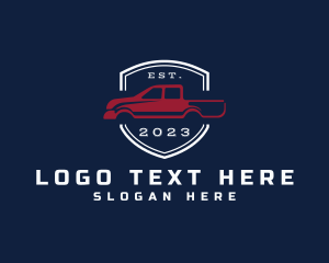 Car Repair - Pickup Car Shield Transport logo design