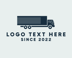 Driver - Delivery Truck Logistics logo design