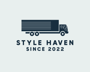 Trailer - Delivery Truck Logistics logo design