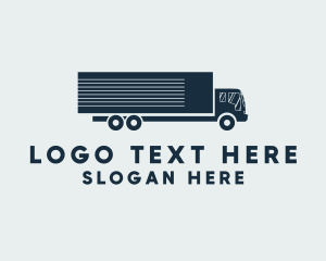 Delivery Truck Logistics Logo