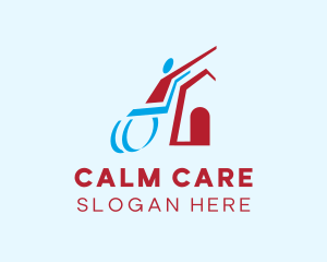 Patient - Wheelchair Shelter House logo design