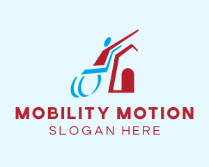 Wheelchair Shelter House logo design