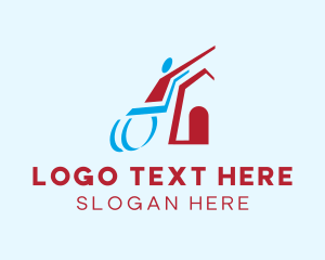 Treatment - Wheelchair Shelter House logo design