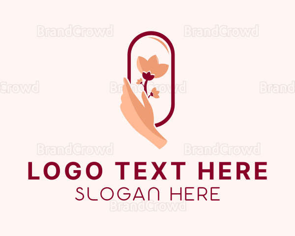 Tulip Floral Hands Logo