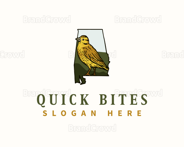 Yellowhammer Bird Alabama Logo