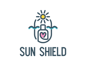 Sunscreen - Summer Vacation Adventure logo design