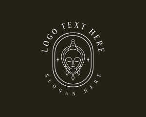 Thai - Mystical Woman Face logo design