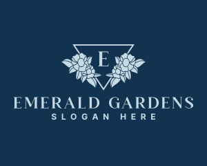 Nature Flower Emblem logo design