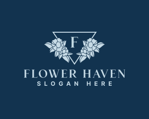 Nature Flower Emblem logo design