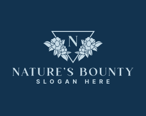 Nature Flower Emblem logo design