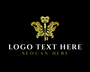 Spa - Luxury Wing Key logo design