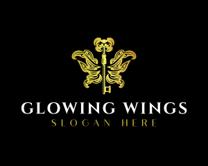 Luxury Wing Key logo design