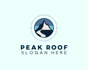 Camping Mountain Peak  logo design