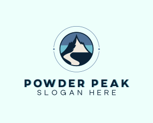 Camping Mountain Peak  logo design