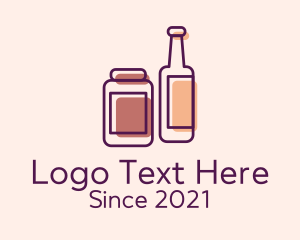 Storage - Kitchen Condiments Bottle logo design