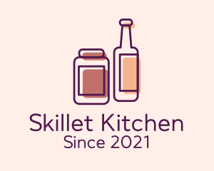 Kitchen Condiments Bottle logo design