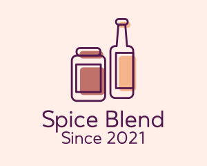 Seasoning - Kitchen Condiments Bottle logo design