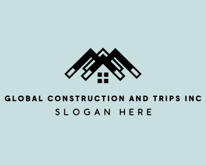 Roof Builder Construction logo design