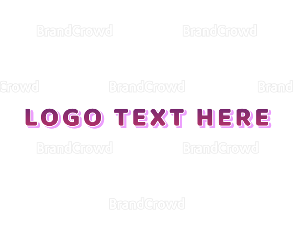 Kindergarten Kids Wordmark Logo