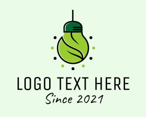 Electricity - Environmental Light Bulb logo design