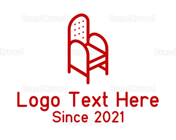 Minimalist Cushion Armchair Logo