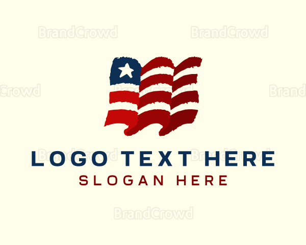 American Country Flag Logo