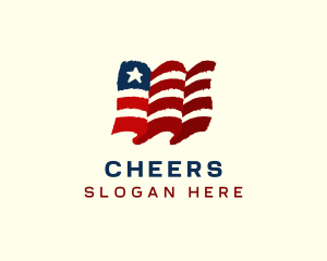 American Country Flag Logo